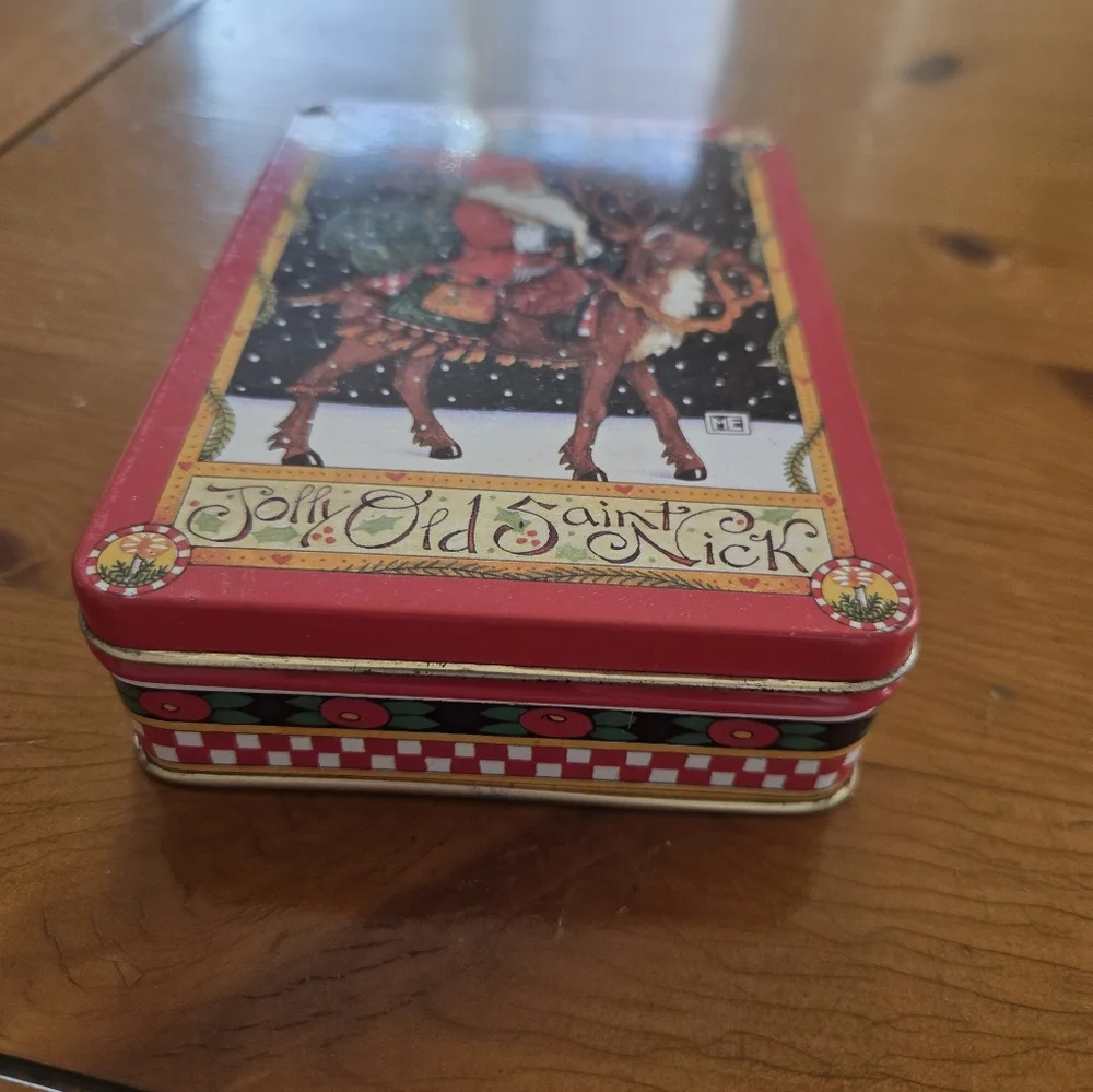 Mary Engelbreit Jolly Old Saint Nick Tin